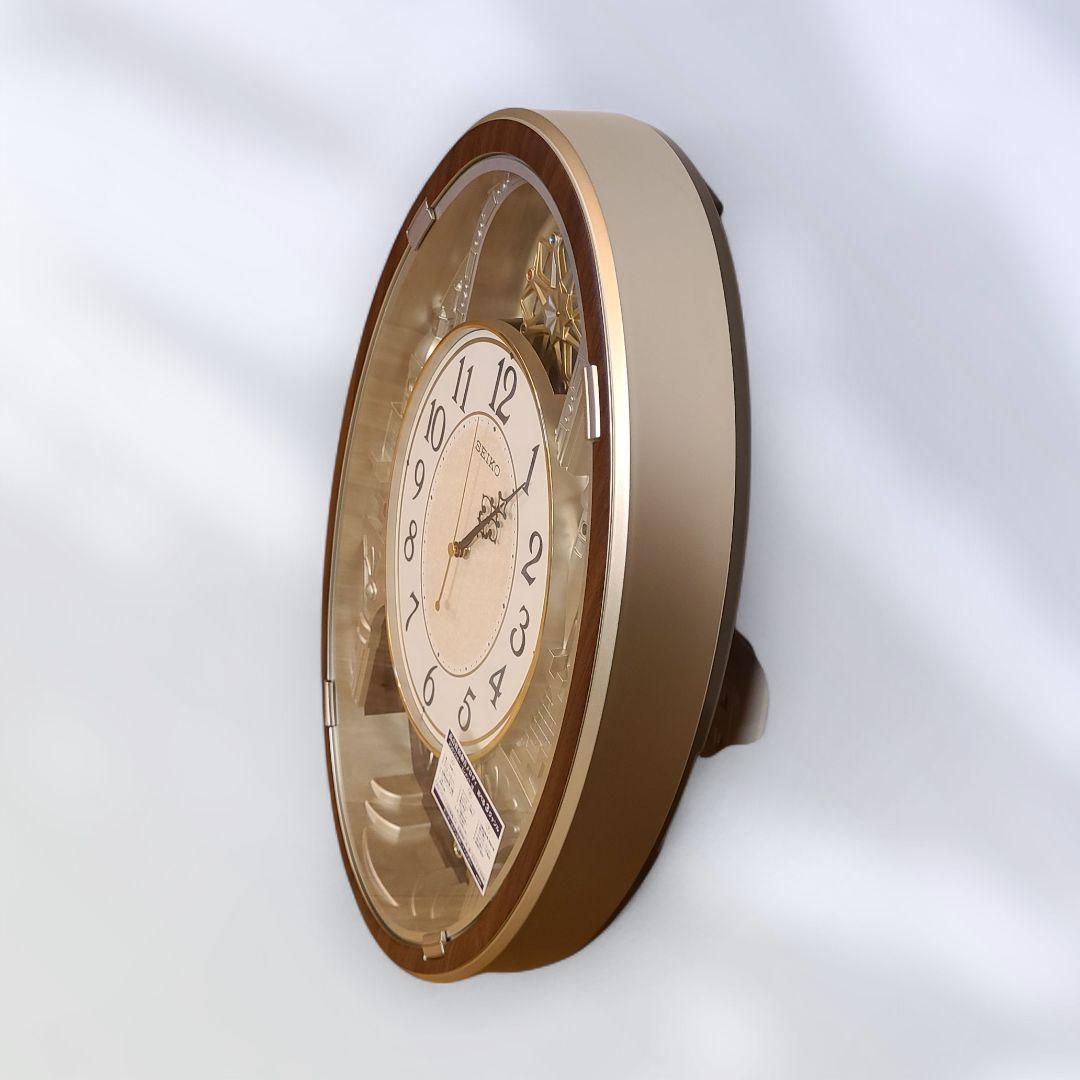 未使用SEIKO セイコー 電波掛時計 AM255B からくり時計