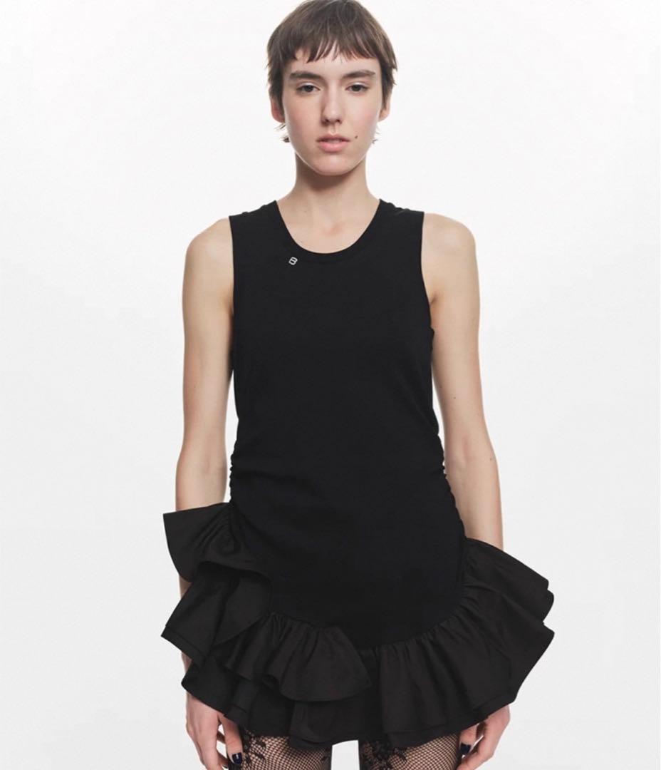 【即日発送】Bibiy IRIS RUFFLE TOP ブラック