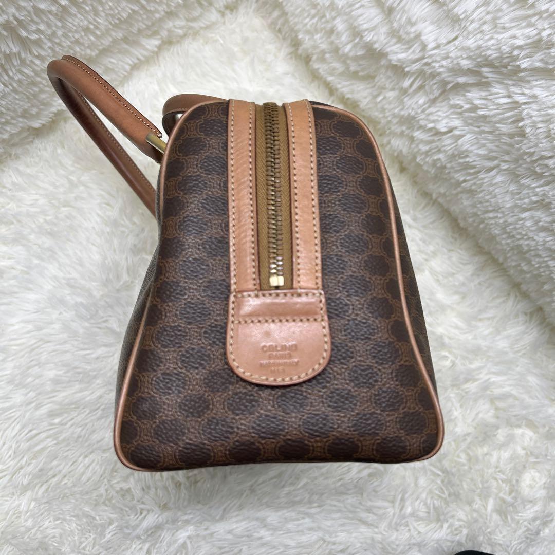 セリーヌ /CELINE/ミニ ボストンバッグ/マカダム柄 /ブラウン/M13