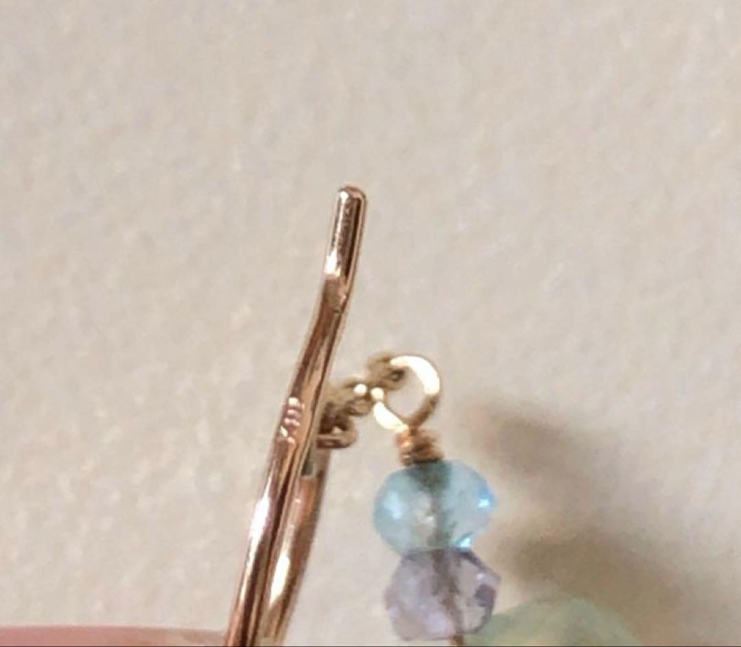 超レア⭐︎超美品 agete K10ラリマー.トパーズ.プレナイト.フック