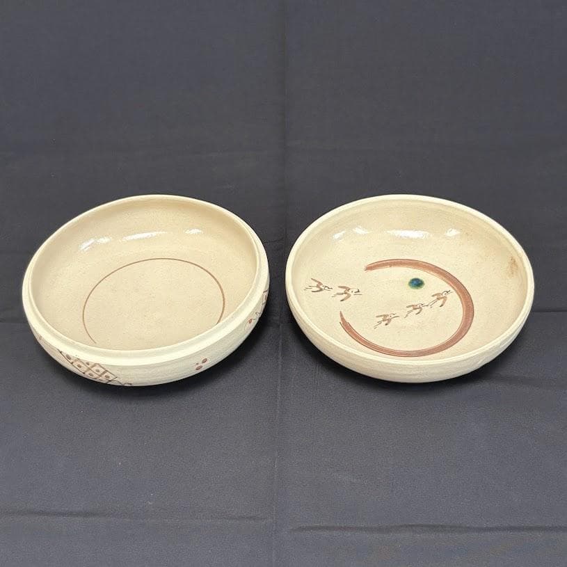 大聖寺伊万里 生け花の図 巻物型変形皿 E329AS-CQp 大聖寺伊万里