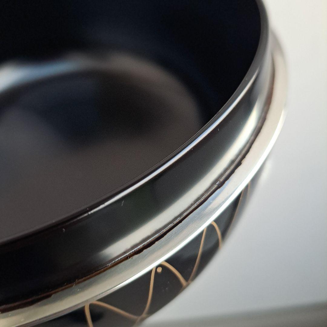 【京都平安　象彦　黒網目\"食籠】　天然木製　未使用/長期保管品