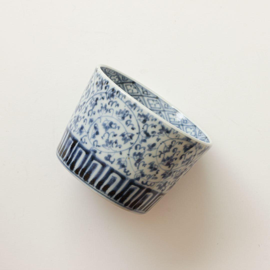 伊万里 古伊万里 江戸 後期 蕎麦猪口 萩唐草 蛇の目 高台 - メルカリ