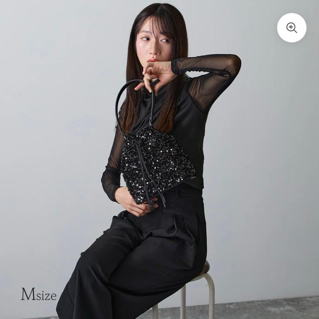 uniqute♡【スパンコール】Drawstring Bag-巾着バッグ