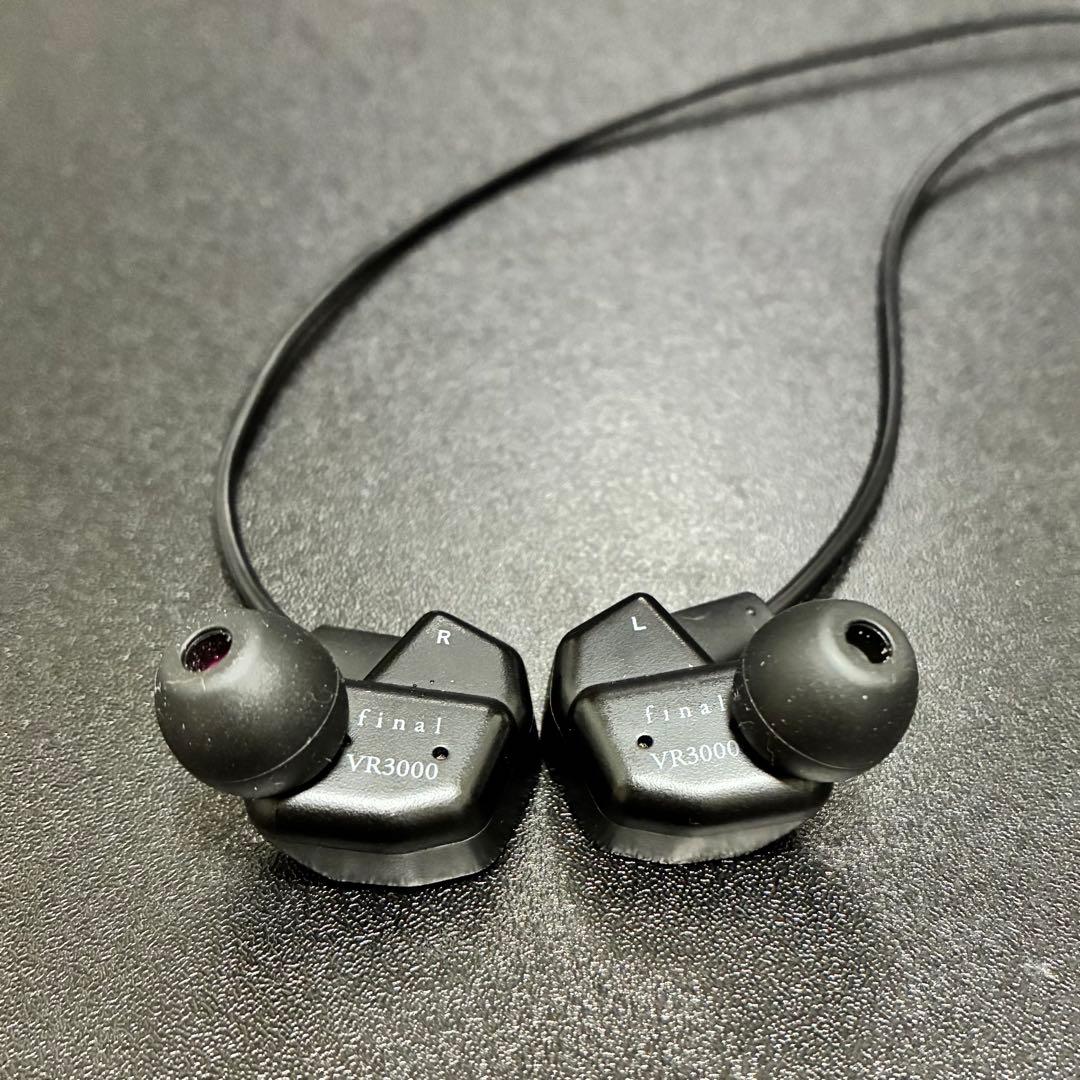 ファイナル VR3000 有線イヤホン Black Pearl 2点出音確認済み｜