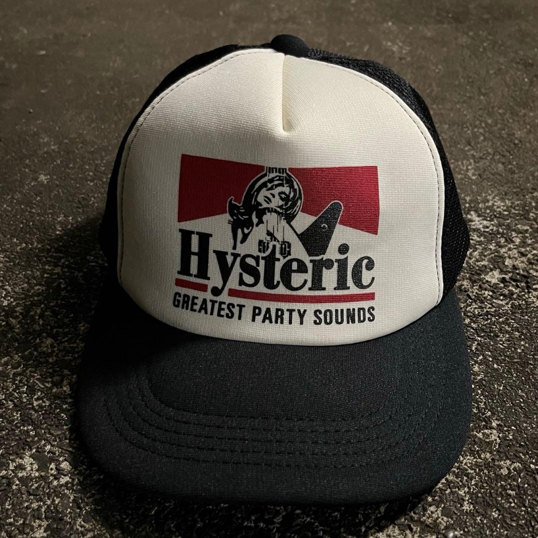 美品】ヒステリックグラマー GUITAR GIRL メッシュキャップ ブラック