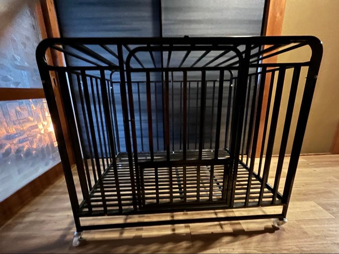 最終値下げ　　 犬　ゲージ　新品　組み立て未 最終値下げ 犬 ゲージ 新品 組み立て未 ペットケージ 折りたたみ 76cm