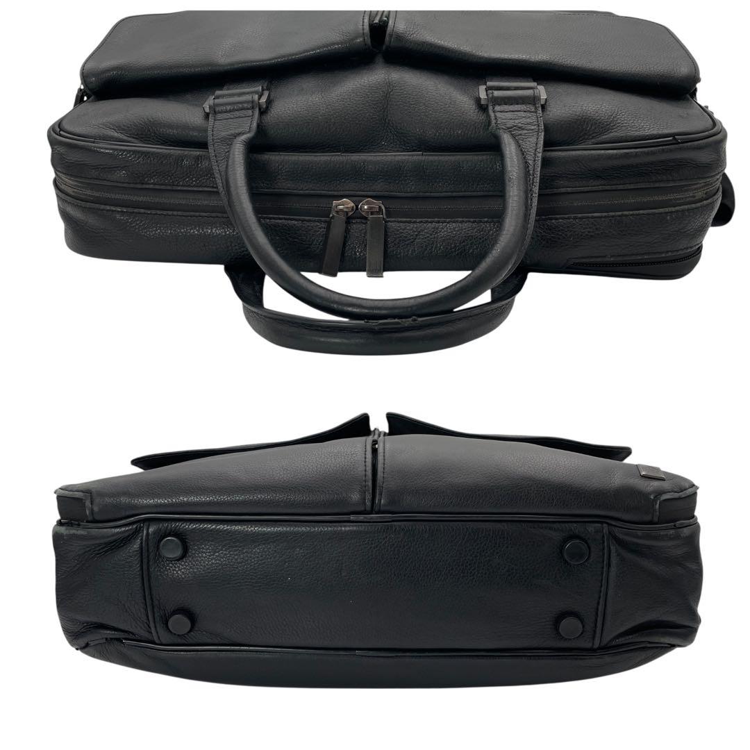 DUNHILL AVORITIES レザー ビジネスバッグ ブラック 2way - メルカリ