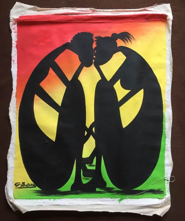 レゲエ絵画 ( Peaceful loves )