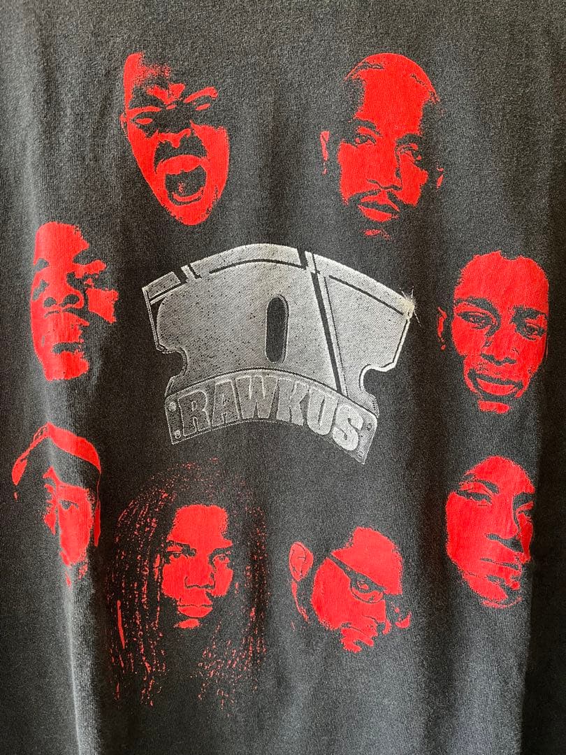 激レアRAWKUS RECORD Tシャツ ヒップホップ アーティストXL黒