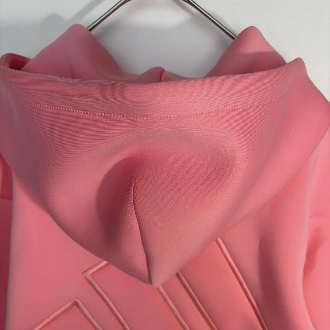 未使用adidas ダンボールニットフーディースカート セットアップ　ピンク