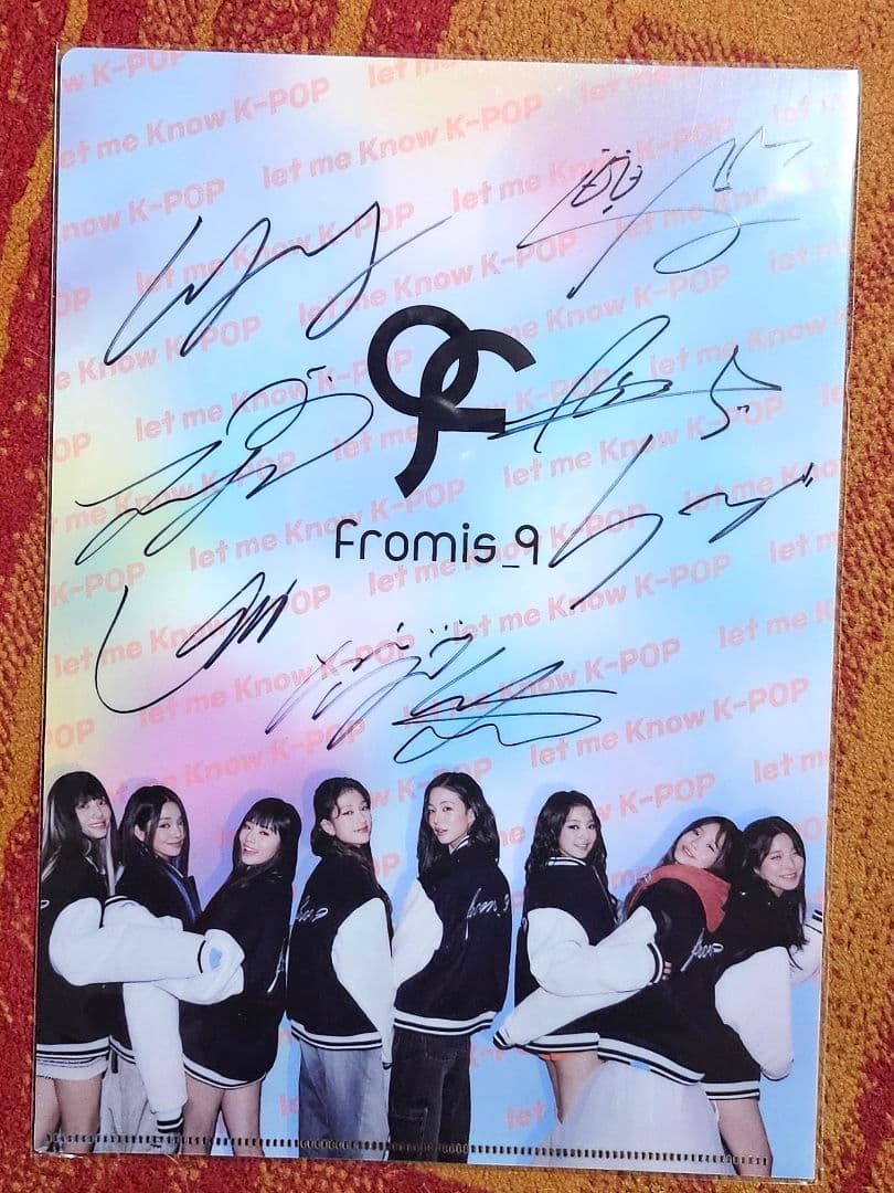fromis_9 let me Know K-POP　サイン入りクリアファイル fromis_9 let me Know K-POP サイン入りクリアファイル fromis_9 let