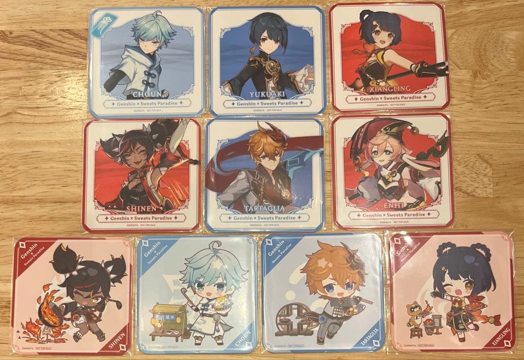 原神 スイパラコラボ まとめ売り モンド 璃月 コースター・缶バッジ・アクスタ等