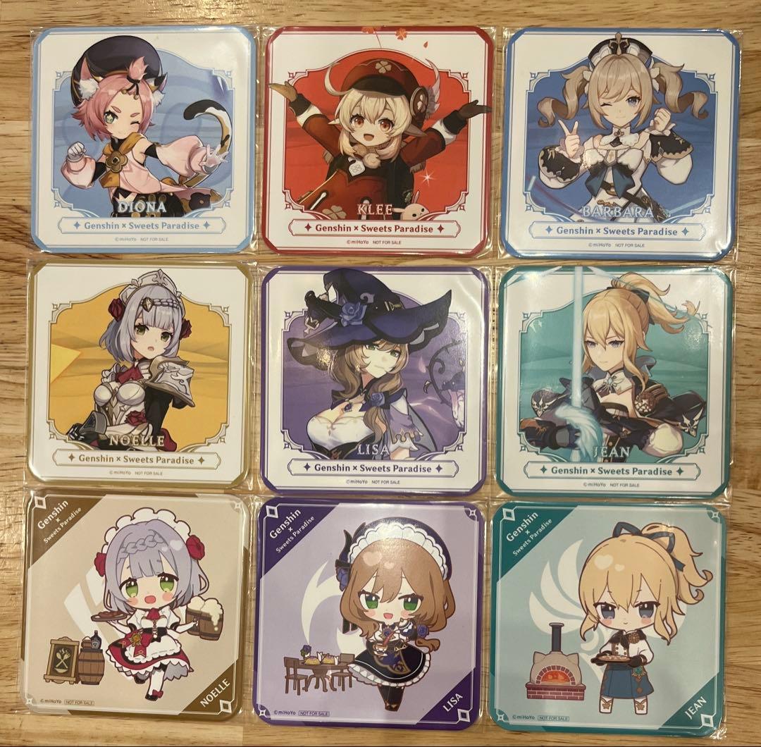 原神 スイパラコラボ まとめ売り モンド 璃月 コースター・缶バッジ・アクスタ等