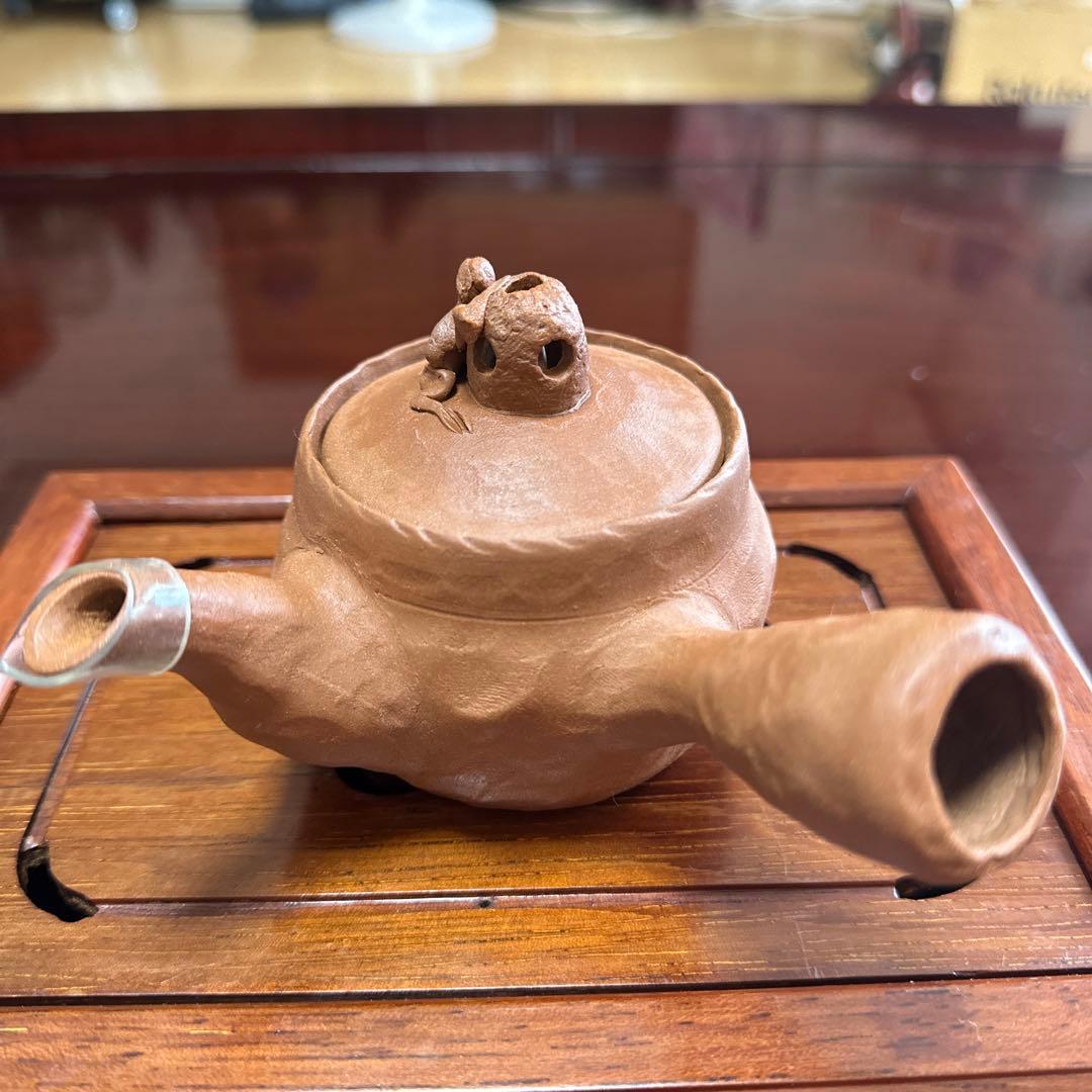 萬古焼 茶器 煎茶器 急須セット 蛙 カエル 田嶋勝三窯 - メルカリ