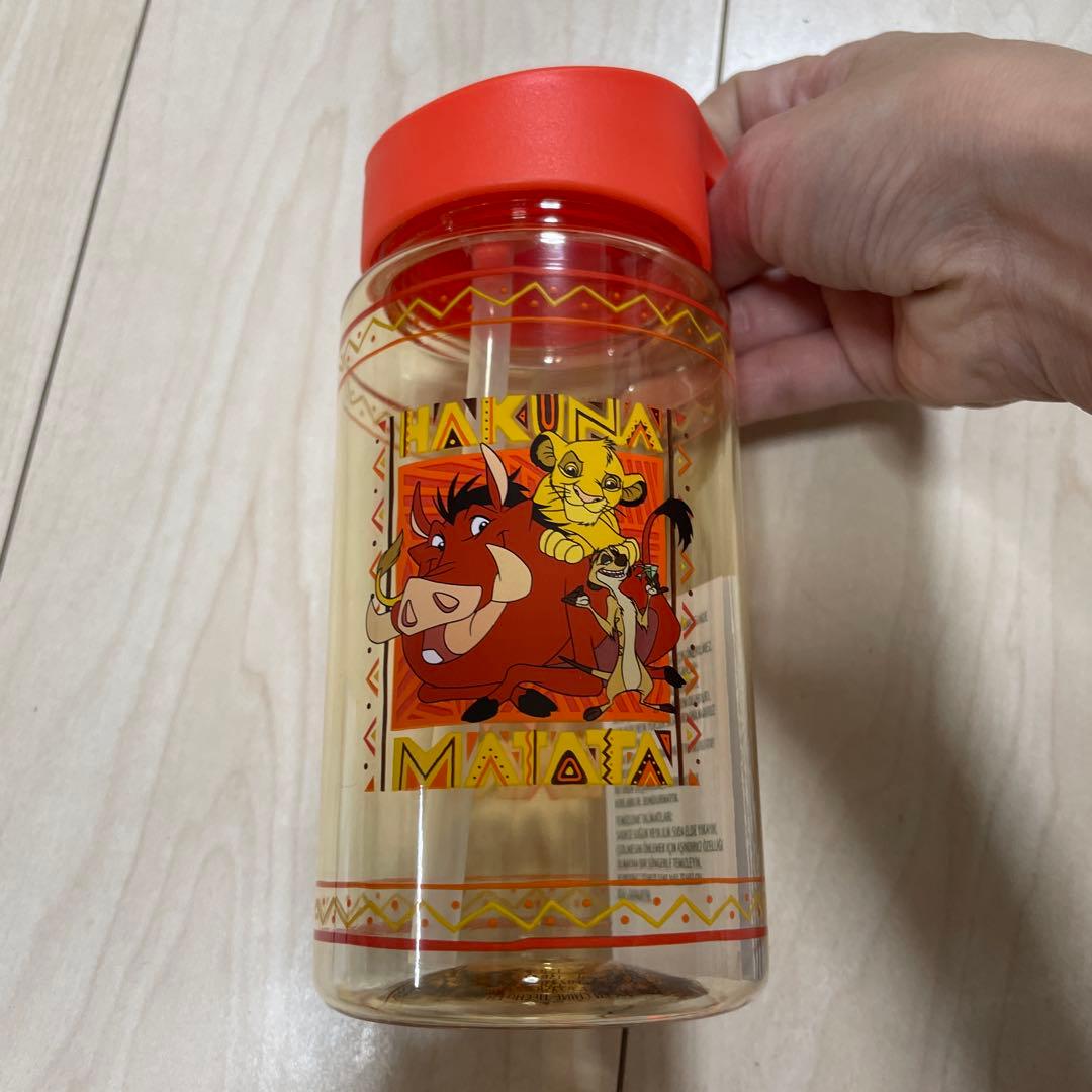 WDW限定 ライオンキング シンバ水筒 カバー付 アニマルキングダム