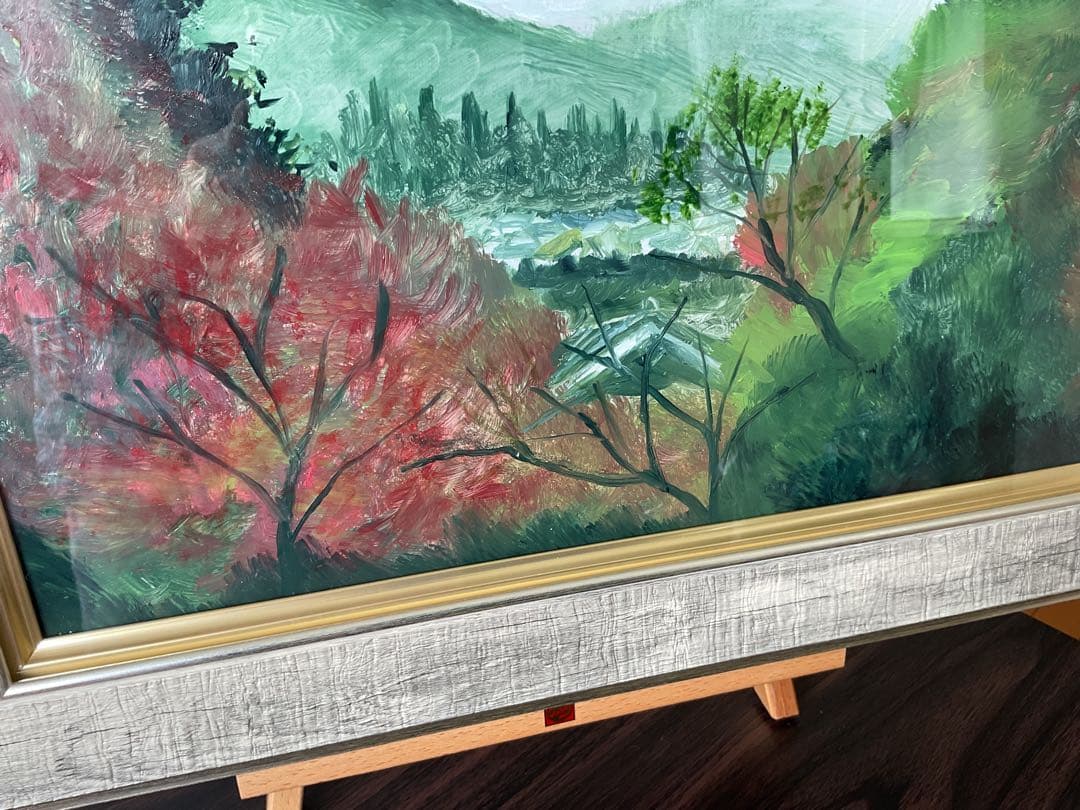 油彩画 「 雲 海 」 原画 F6号 額付