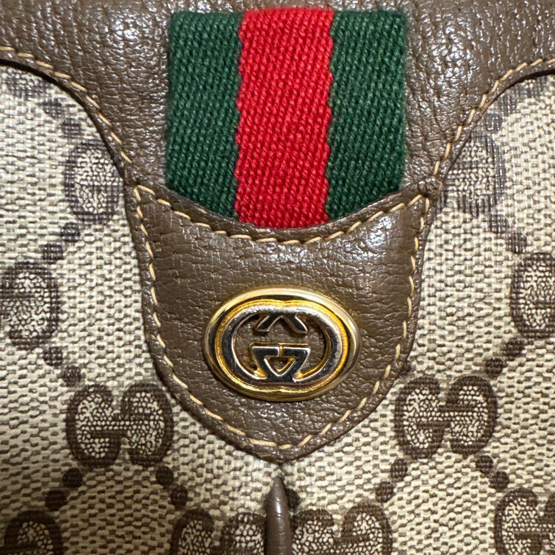 GUCCI グッチ ヴィンテージ オールドグッチシェリーライン ショルダーバッグ