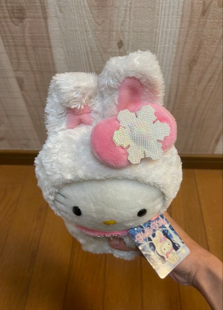 タグ付き☆ご当地キティ 雪ウサギ 北海道限定 ハローキティ ぬいぐるみ