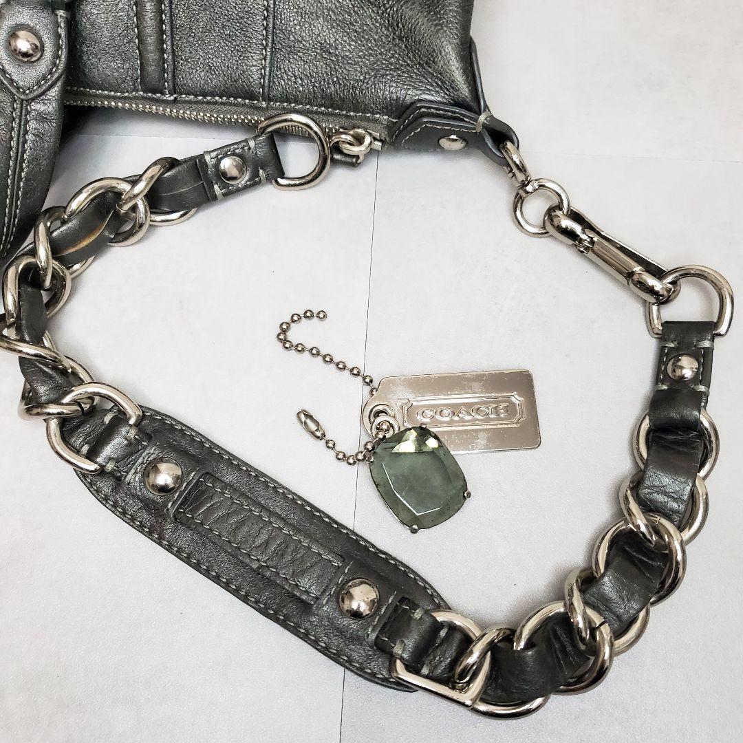 美品✨️COACH マディソン 2WAY レザー 14312 ダークグレー