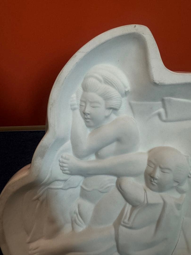 2061 平戸 白磁 布袋様 七福神 春画 美人画 縁起物 置物 古美術