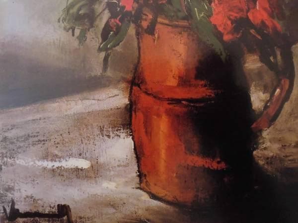 モーリス・ド・ブラマンク、花、希少な額装用画集より、新品高級額装付