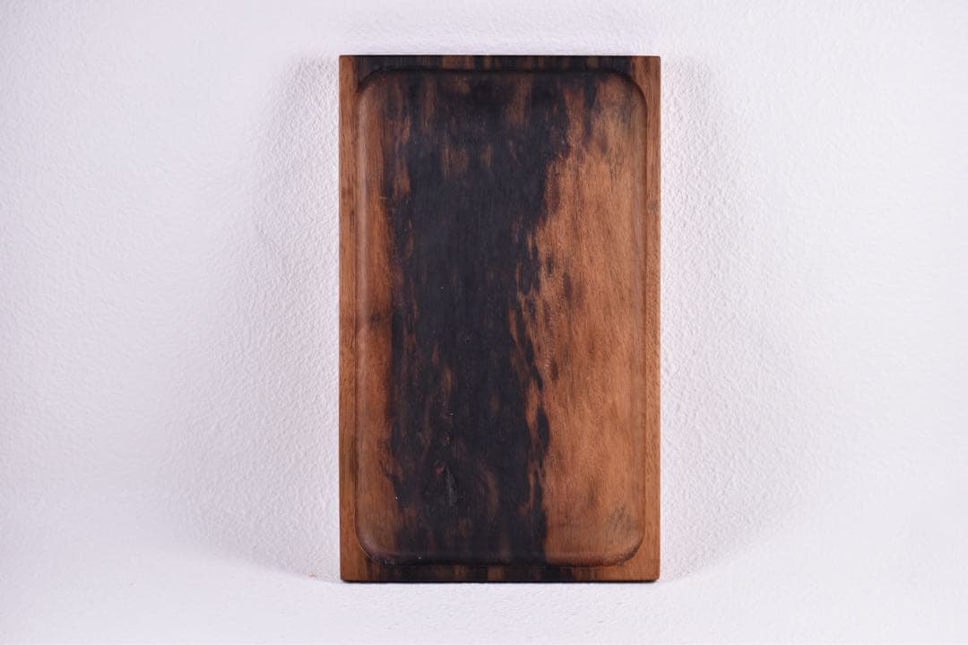 No.322黒柿小豆杢のトレー