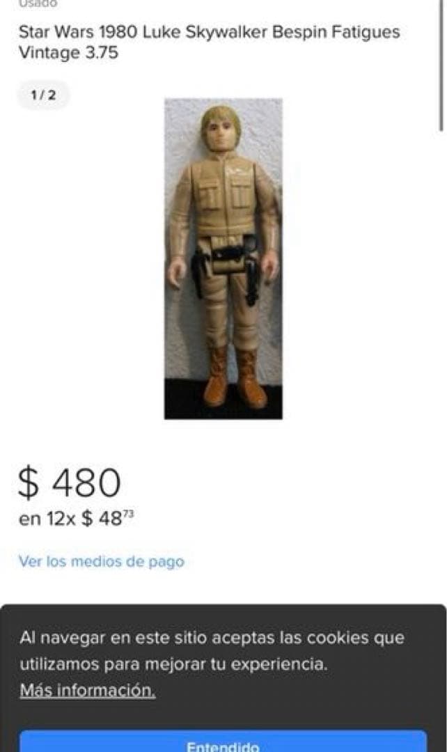 SF・ファンタジー・ホラー Star Wars1980 Luke Bespin Vintage 3.75