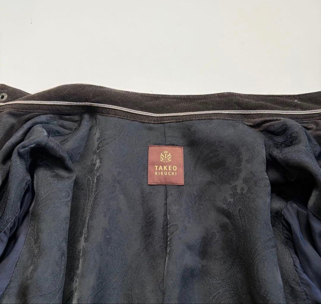 2000s TAKEO KIKUCHI swede zip up jacket - メルカリ