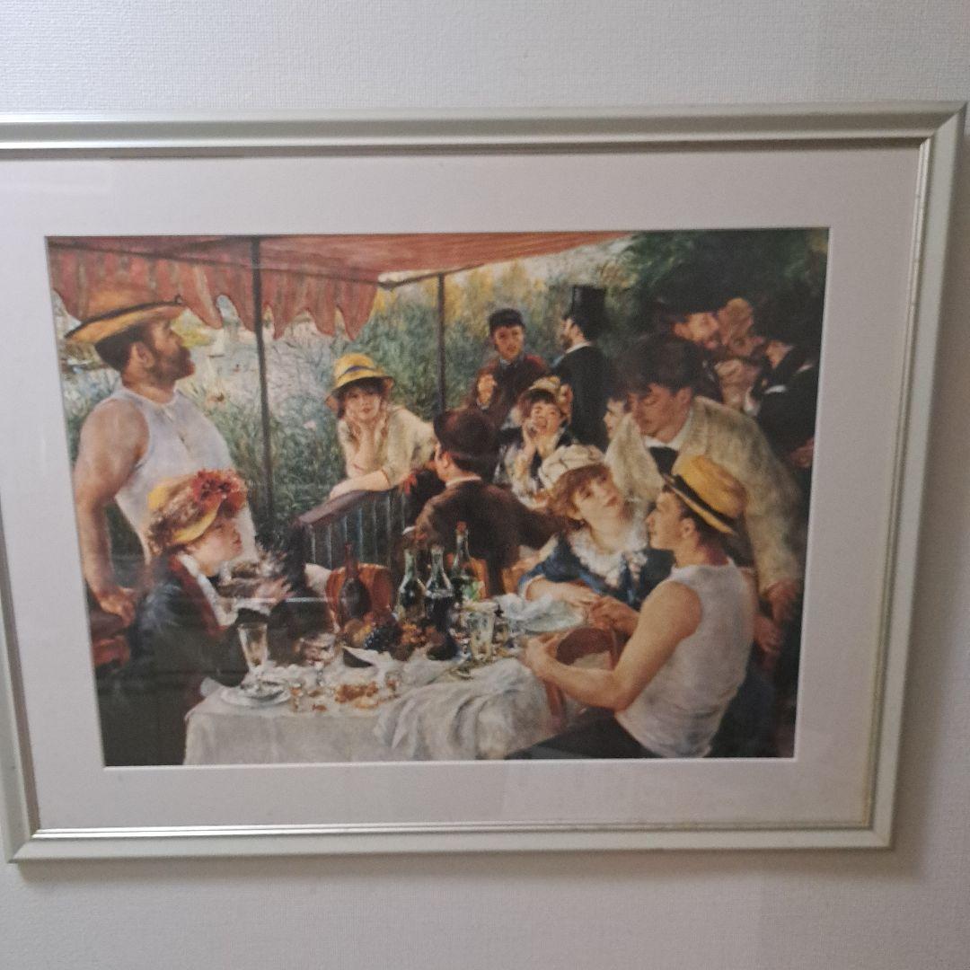 ピ*ロ様 ルノアール「舟遊びをする人たちの昼食」複製