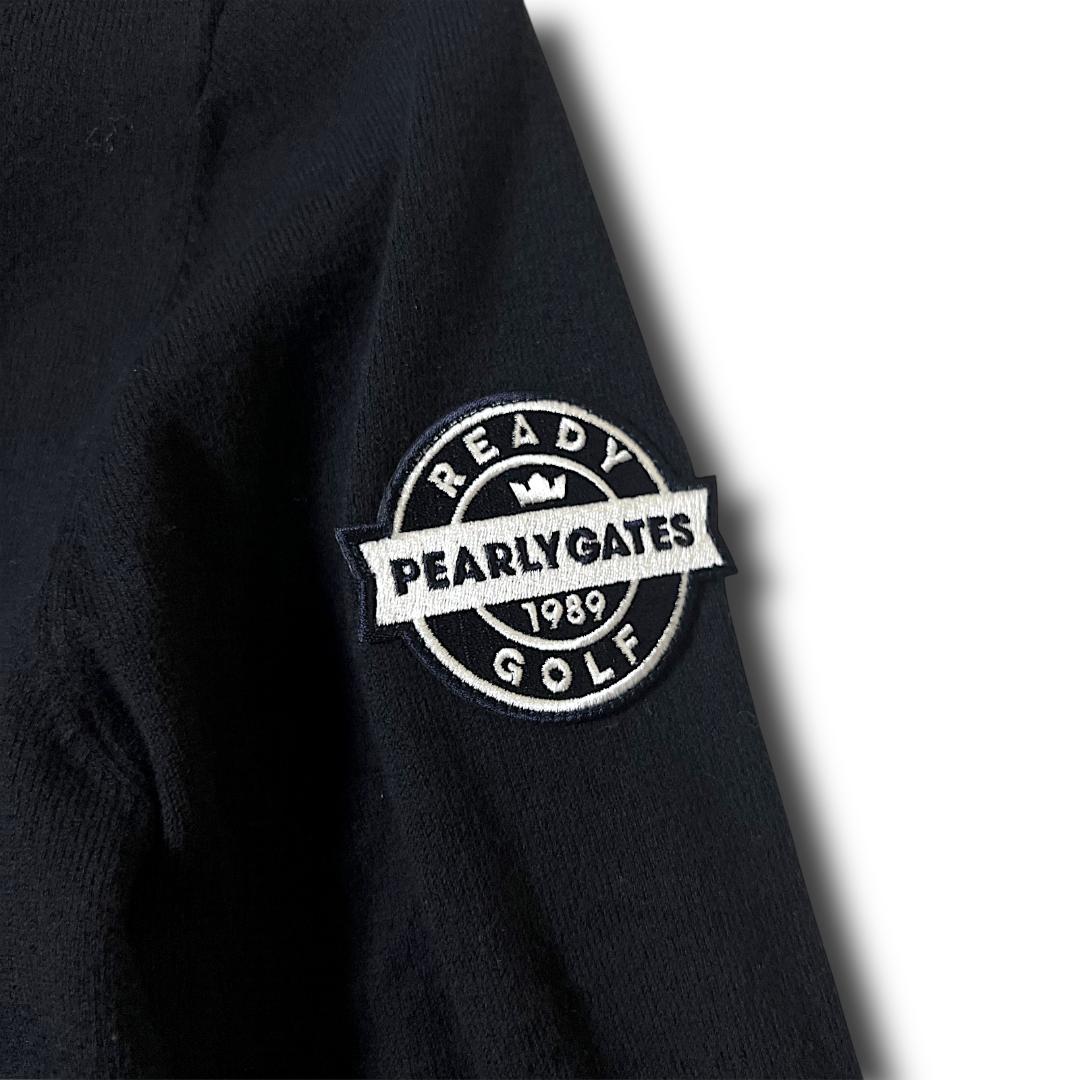 新品 0 定1.9万 パーリーゲイツ ビッグロゴ タートルネック 長袖ニット