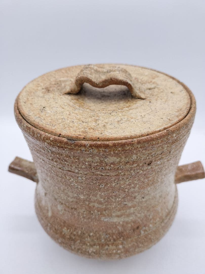 c523 水指 信楽山水 替蓋付 諏訪蘇山 木箱 茶道具 古物