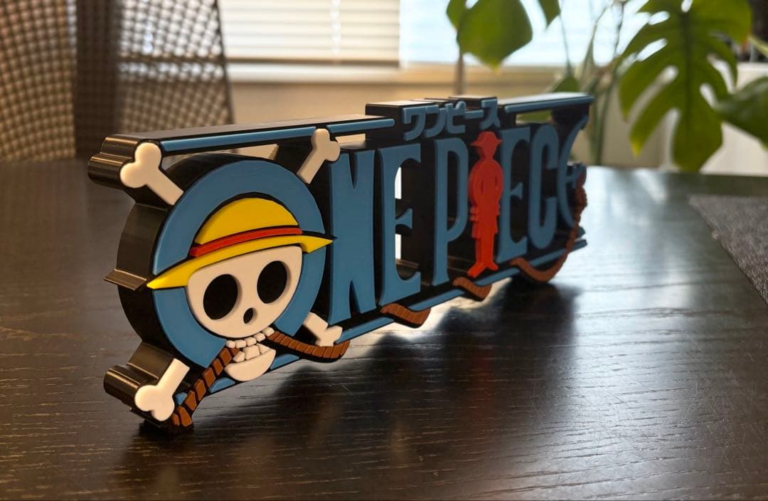 ワンピース ONE PIECE ビッグサイズ ロゴフィギュア 27cm z3 - メルカリ