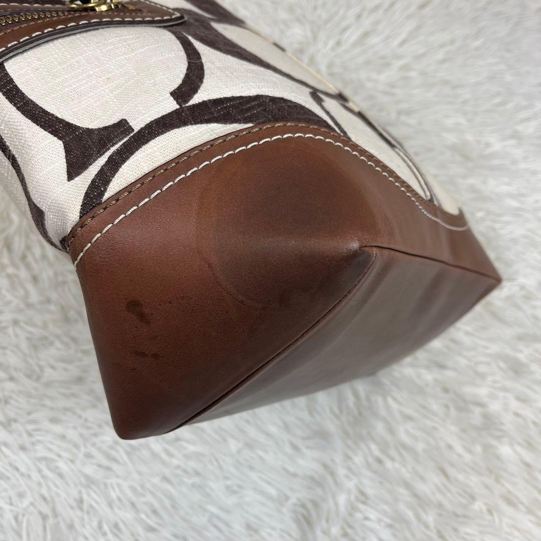 【希少】COACH キャンバス×レザー ワンショルダーバッグ レガシー