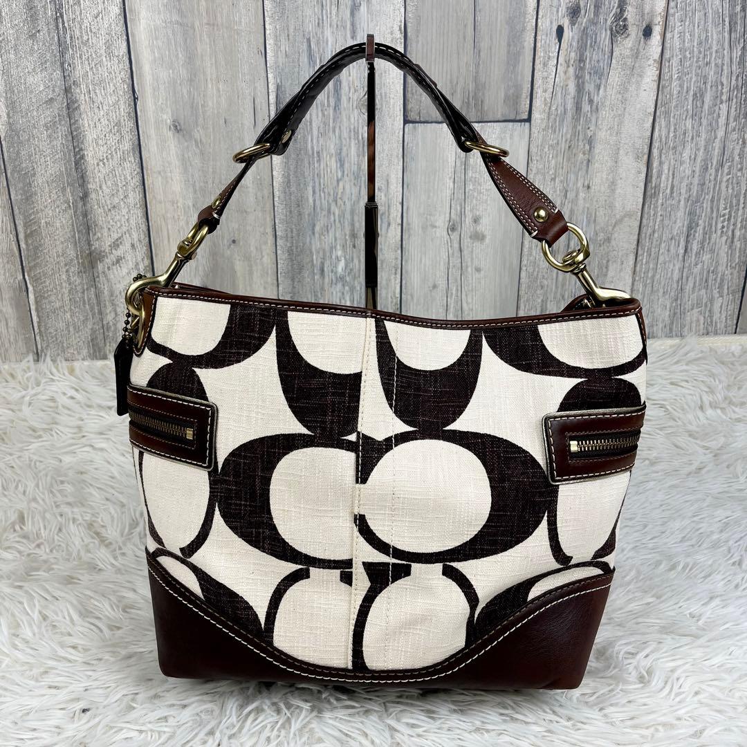 【希少】COACH キャンバス×レザー ワンショルダーバッグ レガシー