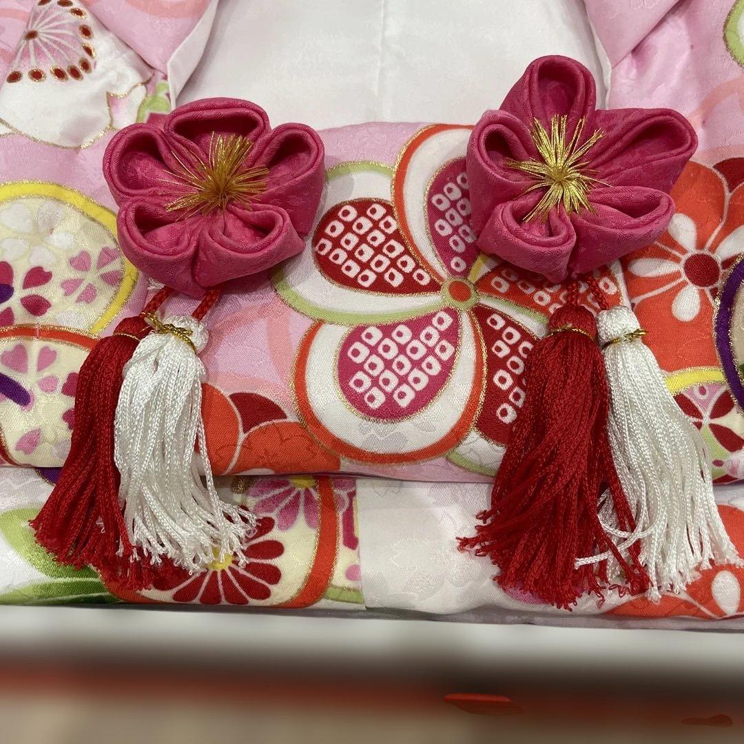 ［モモの助］七五三 着物セット 3歳双子　花柄