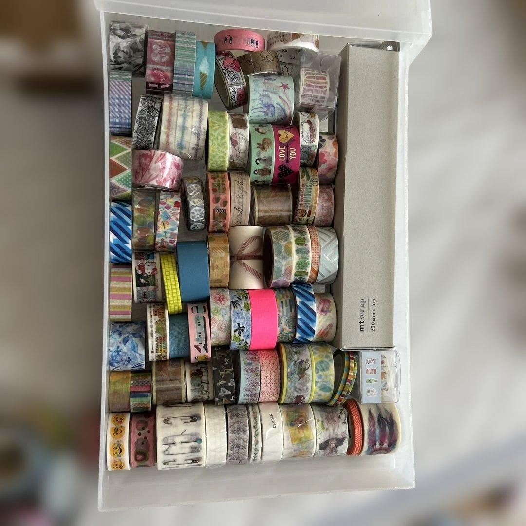 マスキングテープまとめ売り 200点以上 無印良品ケース付き