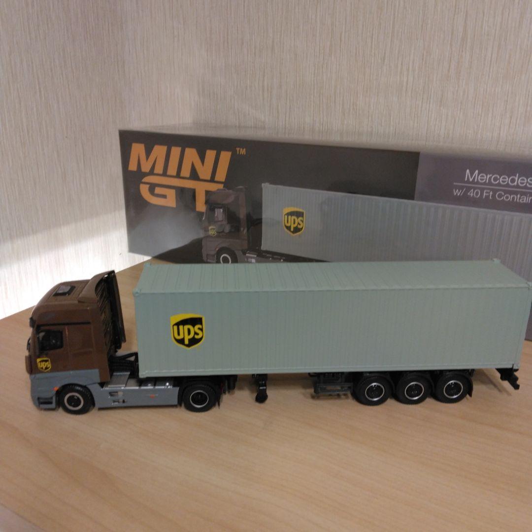 MINI GT Actros UPS　海上コンテナトレーラー1/64　最終値下げ