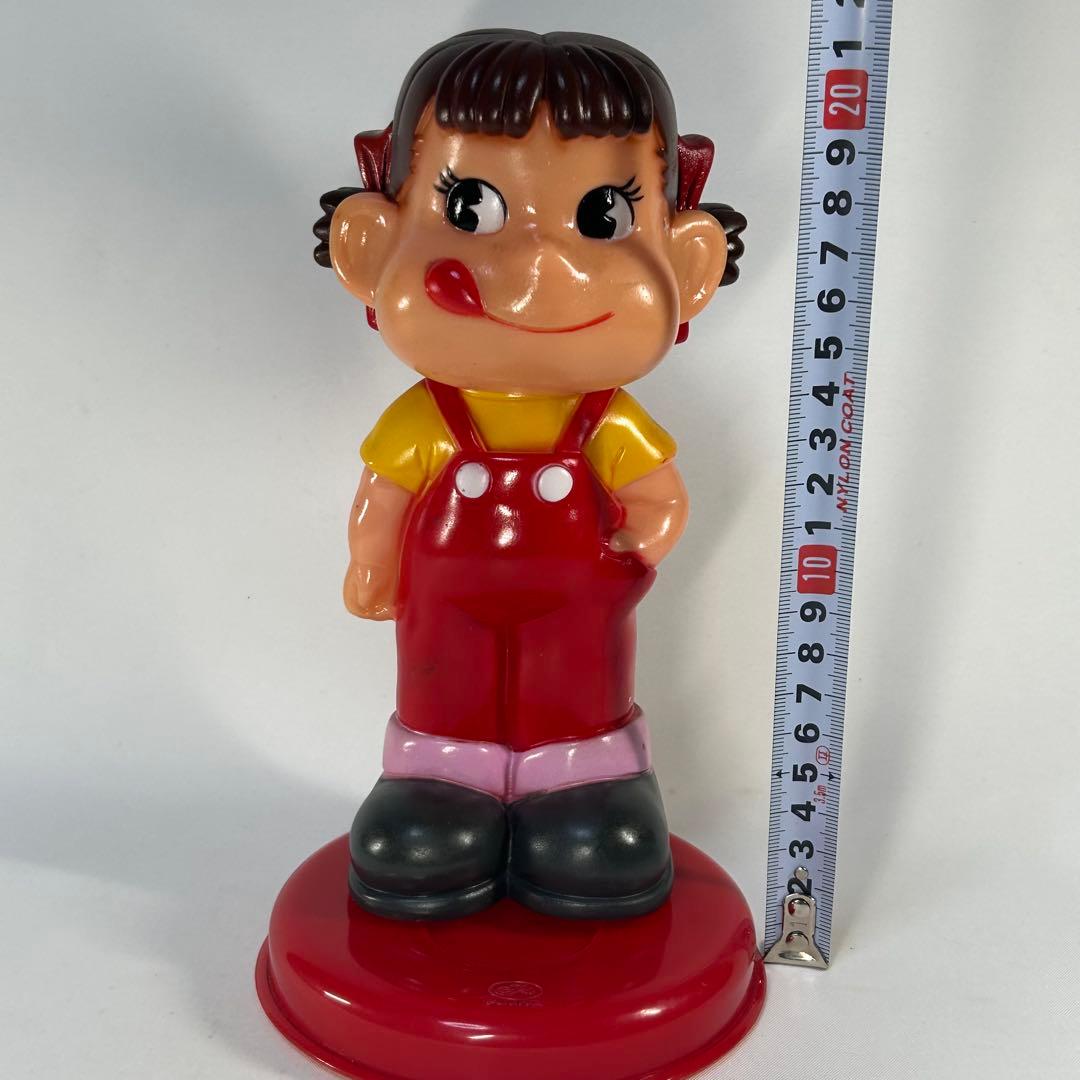 不二家　ペコちゃん　ソフビ貯金箱　レトロ