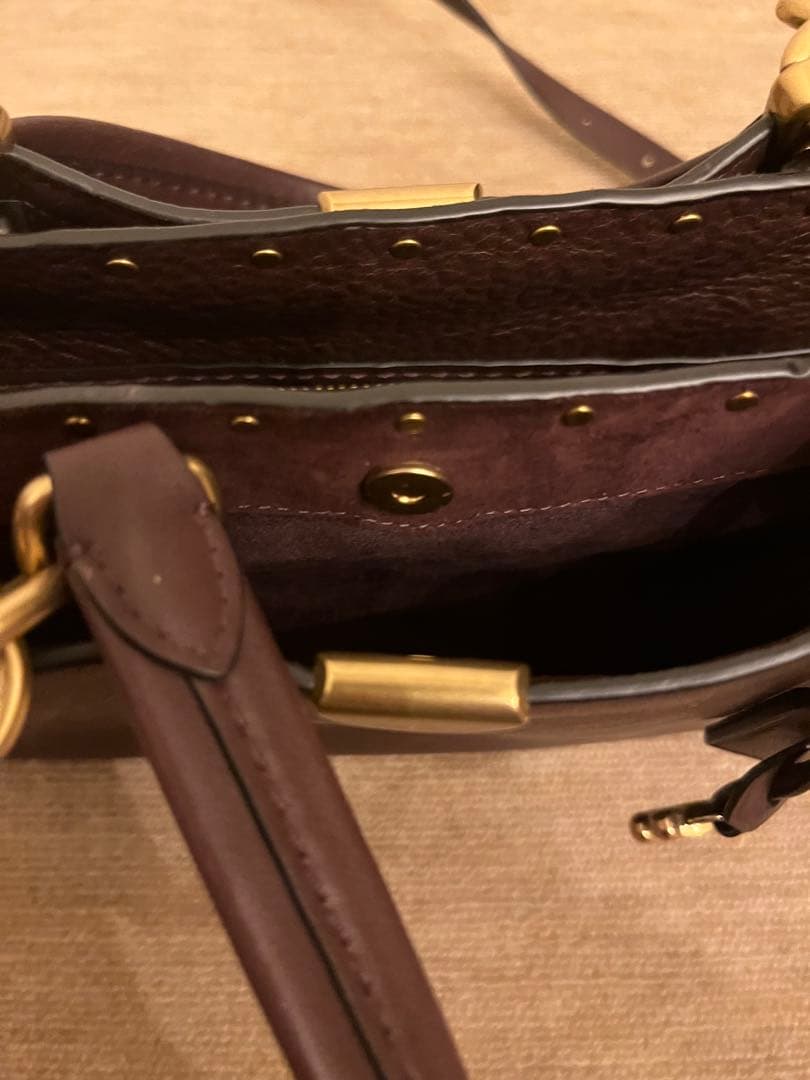 【希少】COACH ドリーマー ウィズ リベット ハンドバッグ ショルダー