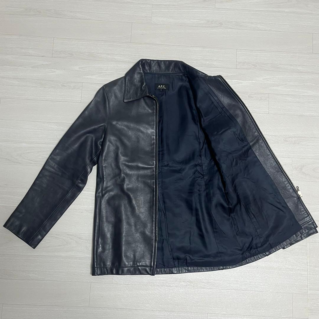 90s A.P.C アーペーセー レザージャケット 牛革 シングル フランス製