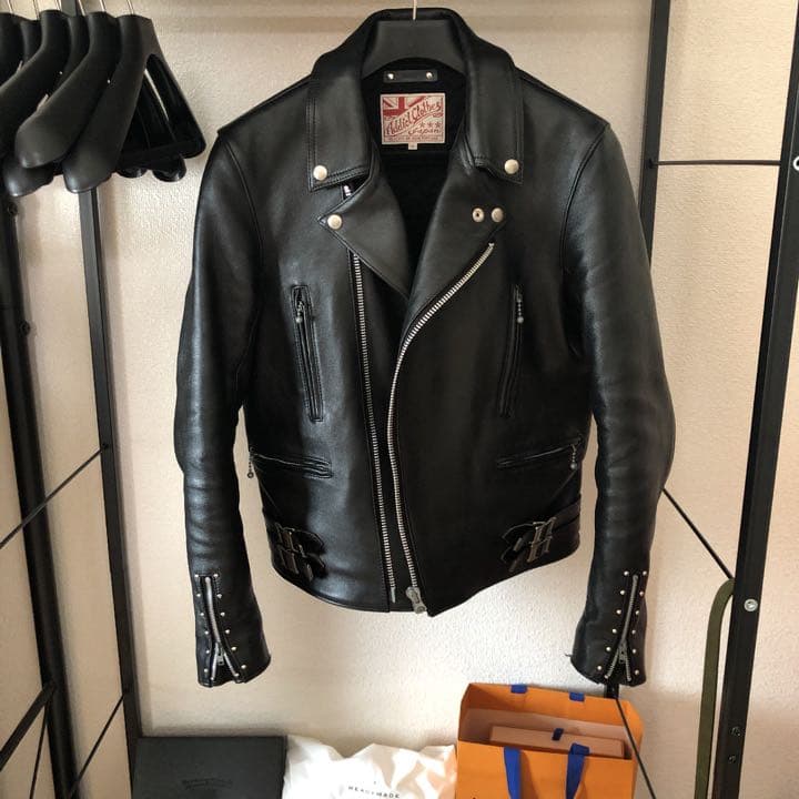 キムタク着MINEDENIMレザーライダースジャケット minedenim undercover