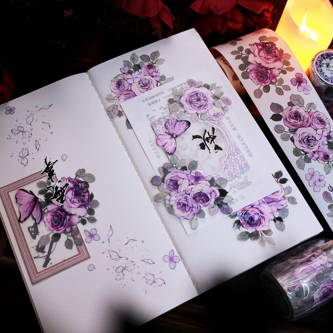 繁花文创《黛云裳》海外マスキングテープ　マステ 【2668】