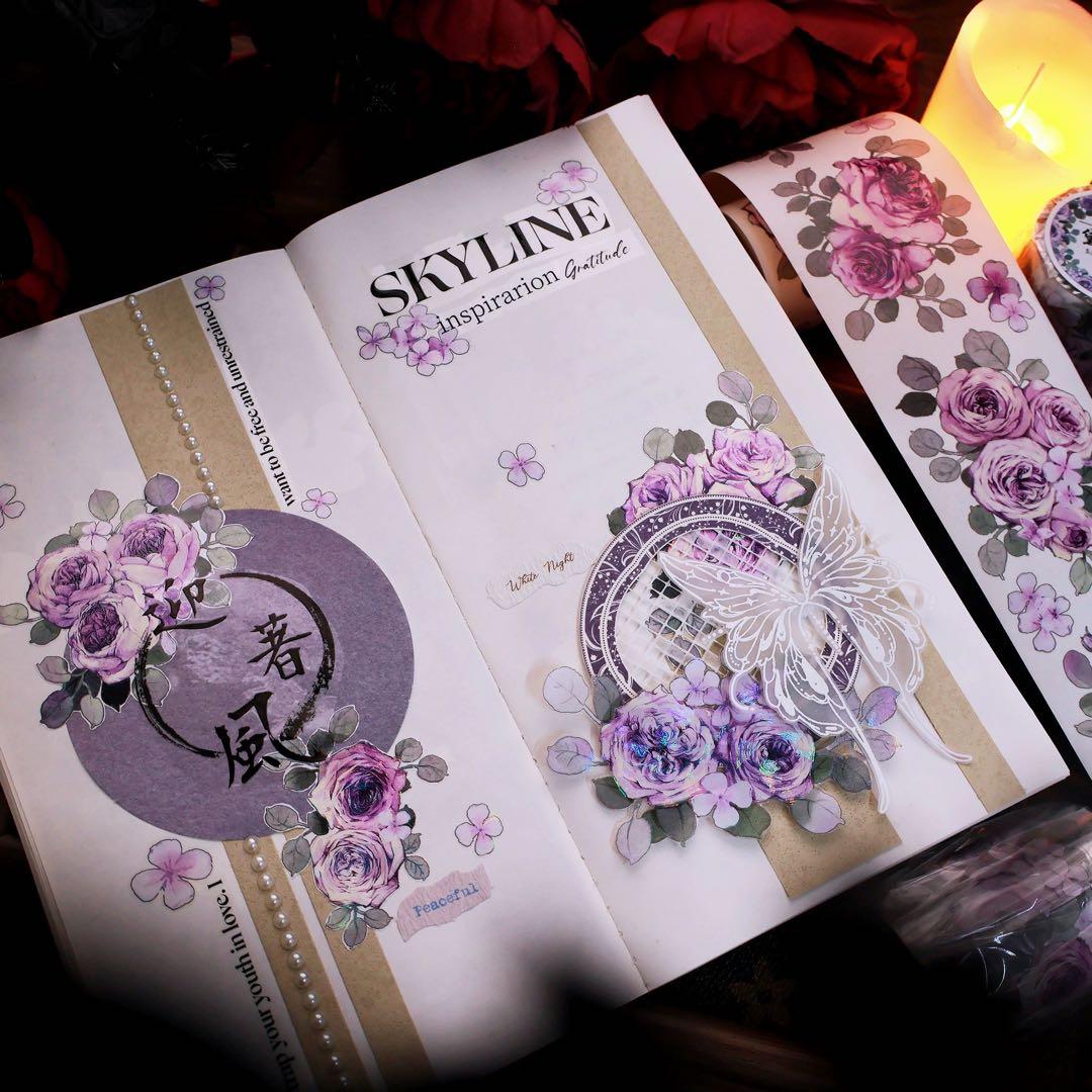 繁花文创《黛云裳》海外マスキングテープ　マステ 【2668】