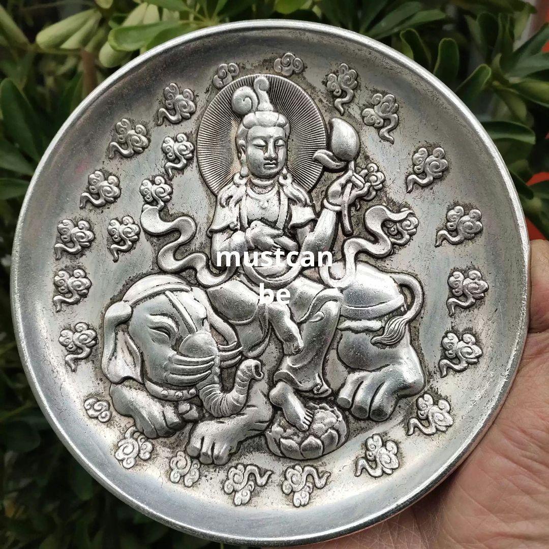 銅器 観音騎象銅盤 鎮宅辟邪 開運風水 招財 置物 工芸品 装飾品 - メルカリ