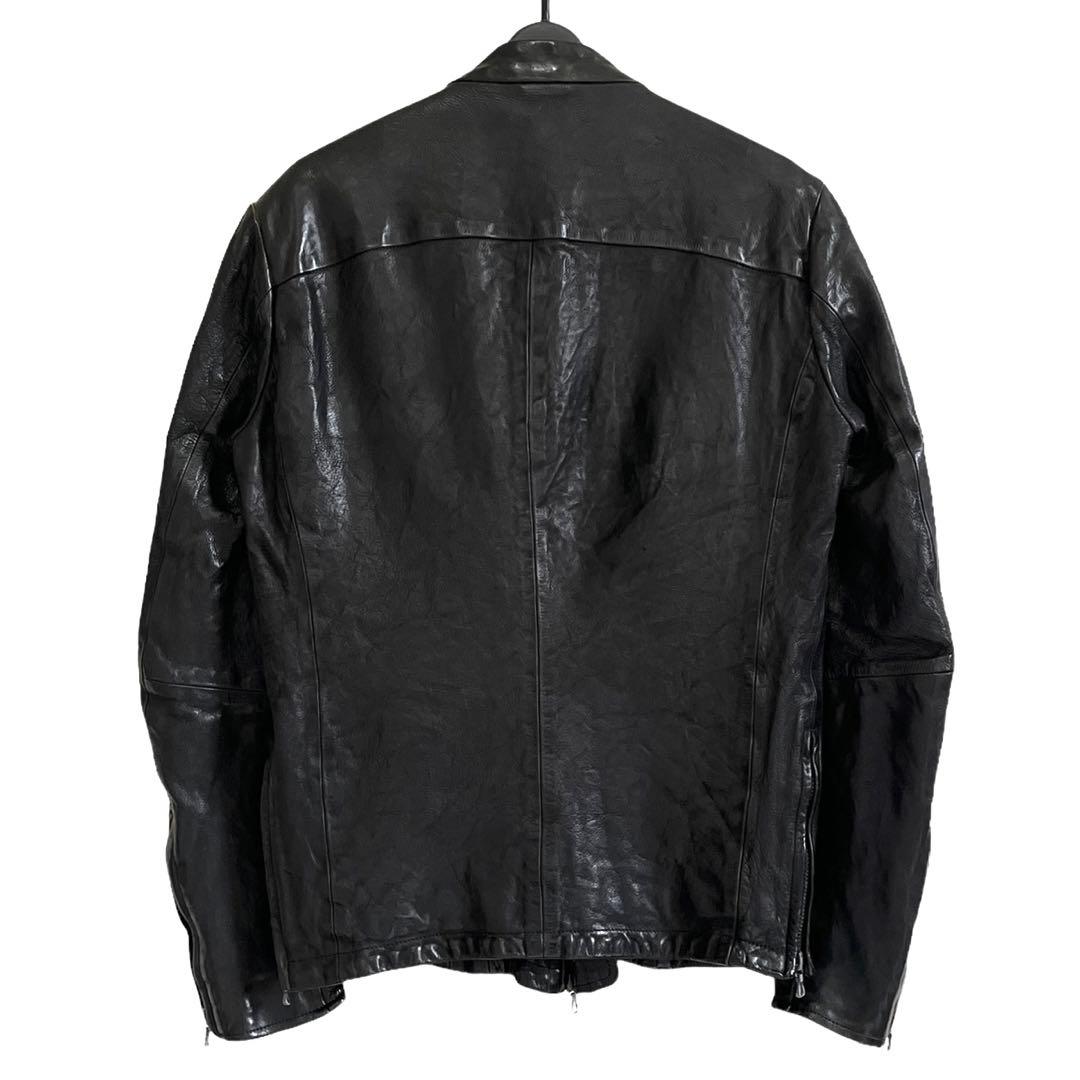 ATTACHMENT バケッタレザー シングルライダースジャケット