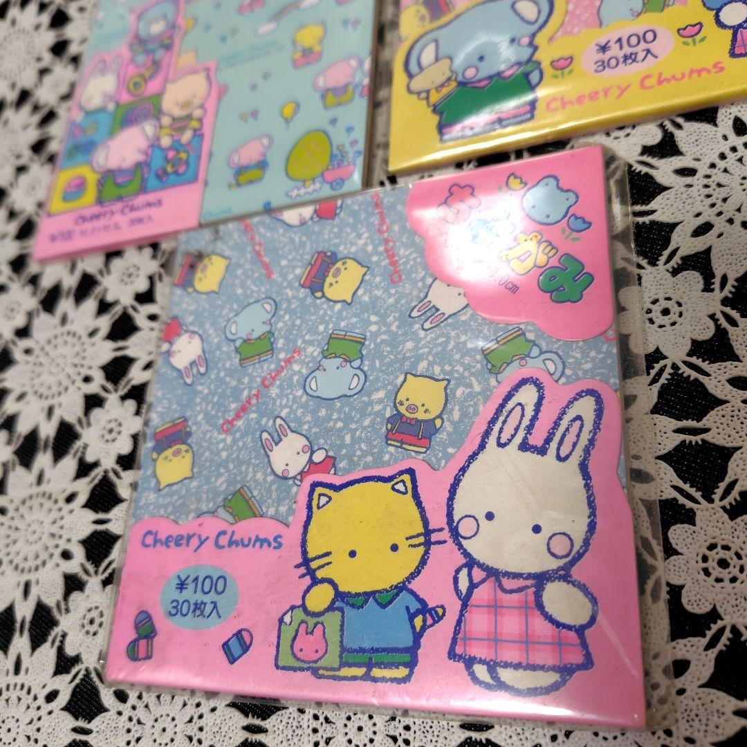 の*ん様 サンリオ チアリーチャム 折り紙 ちよがみ 昭和レトロ 1980年代