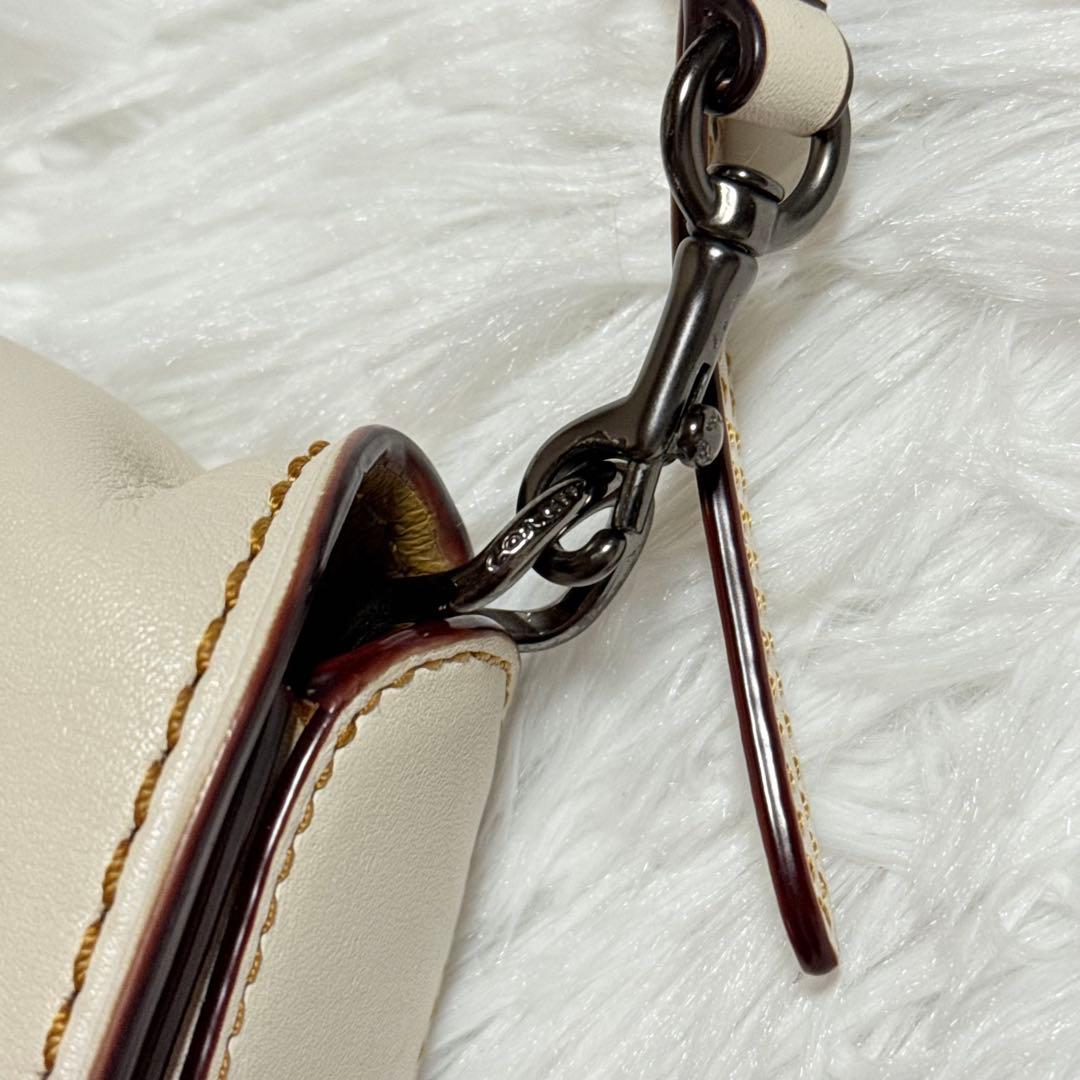 coach コーチ レキシー 恐竜 ショルダーバッグ ホワイト