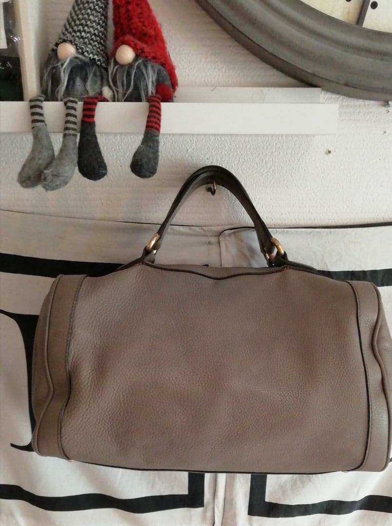 GUCCI　グッチ　ソーホー　SOHO ミニボストン　本革　タッセル　GGロゴ