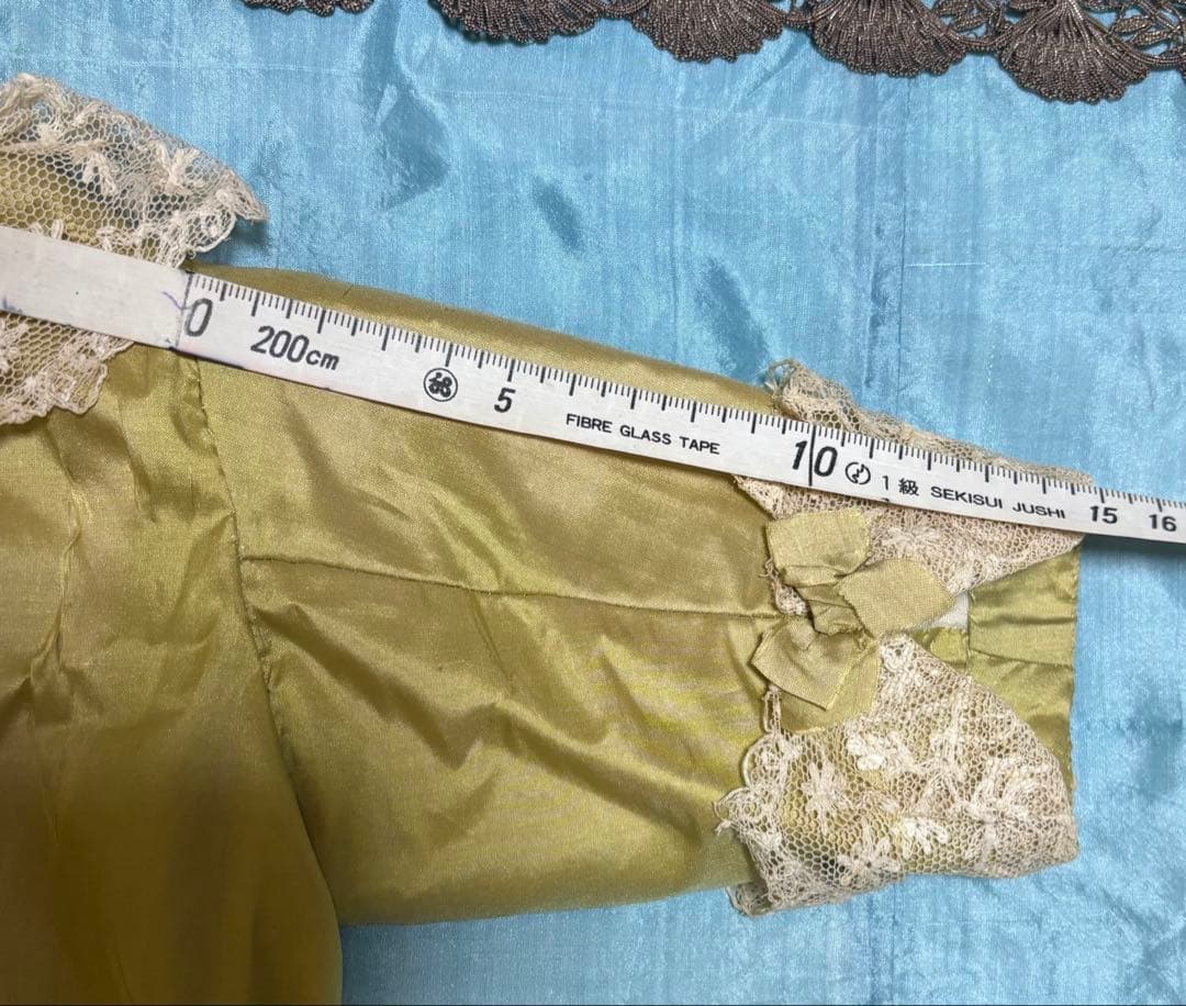 セール中 アンティークビスクドール ドレス 大きいドール用 ボネセット